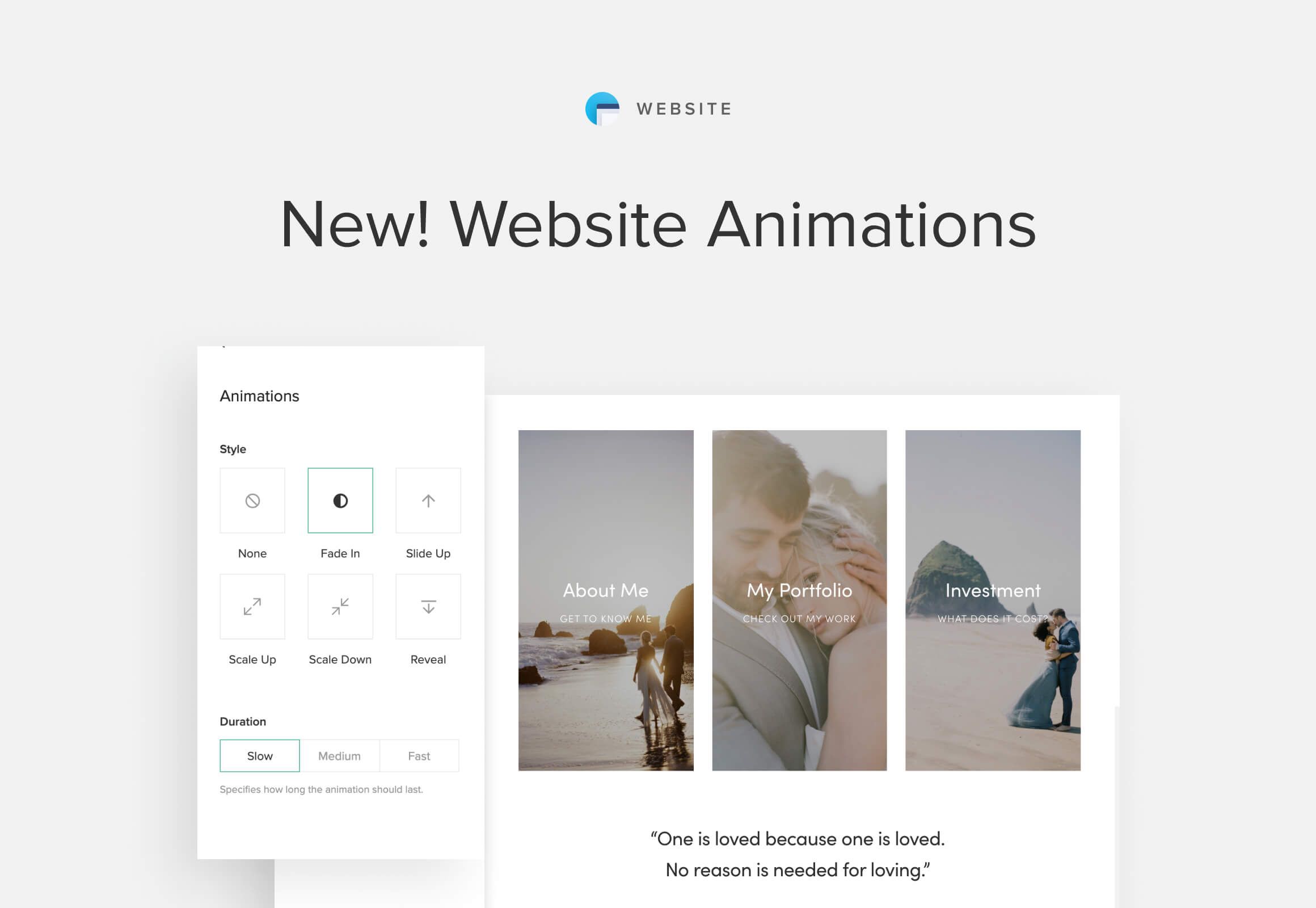 New! Site-wide animations for Pixieset Website - Pixieset Blog