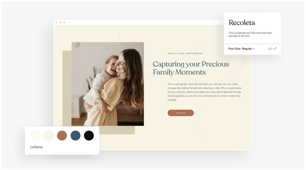 Fonts & Colors for Family & Kids Photographers