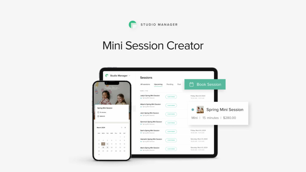 pixieset-updates-mini-sessions-creator
