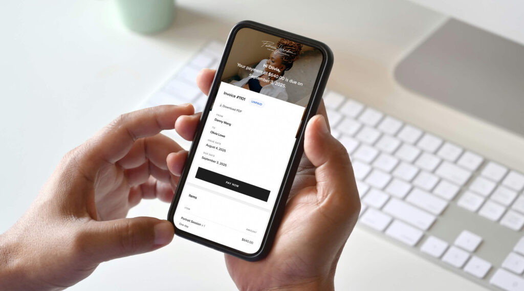 create invoices inside Studio Manager
